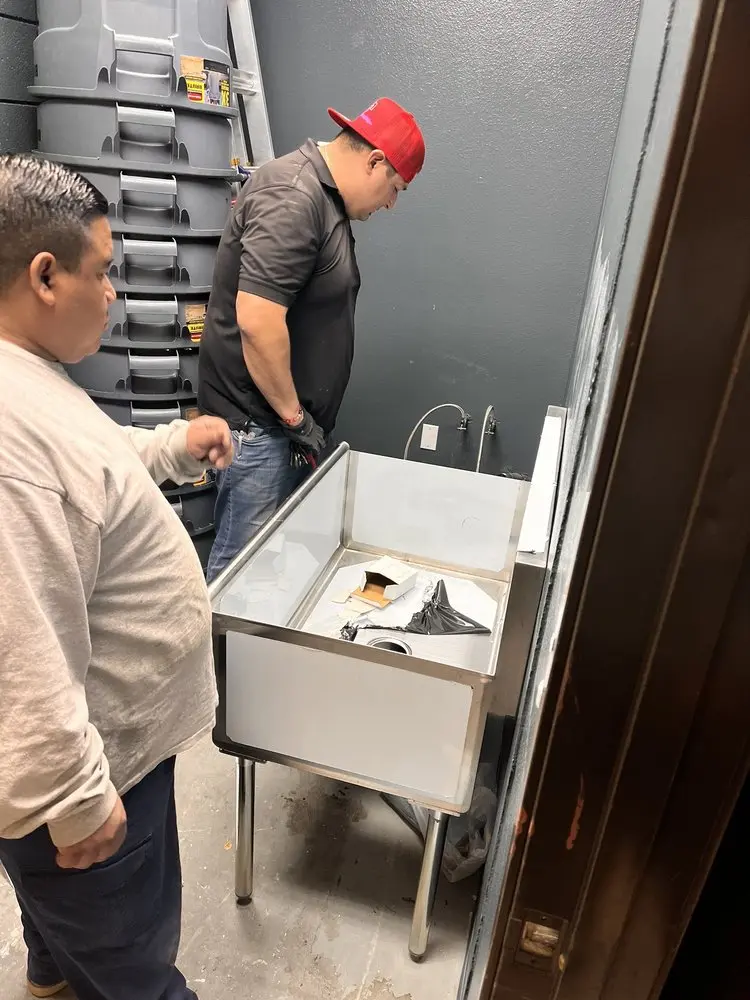 Commercial plumbing and sink installation in Dougherty